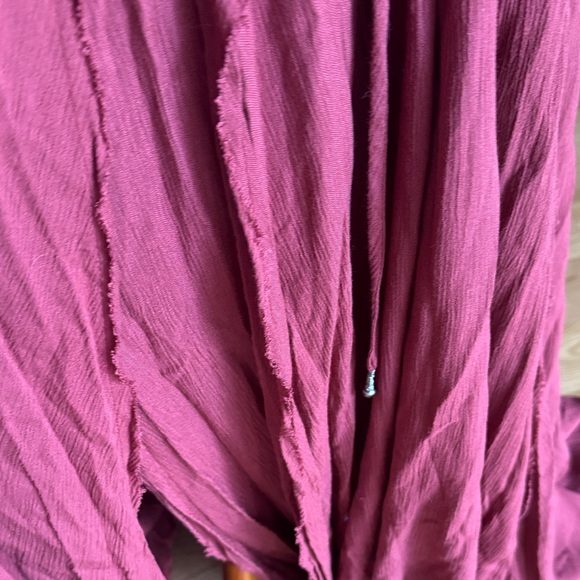 Free People size Small Backless Halter Maxi Dress in dark mauve pink - Picture 9 of 12